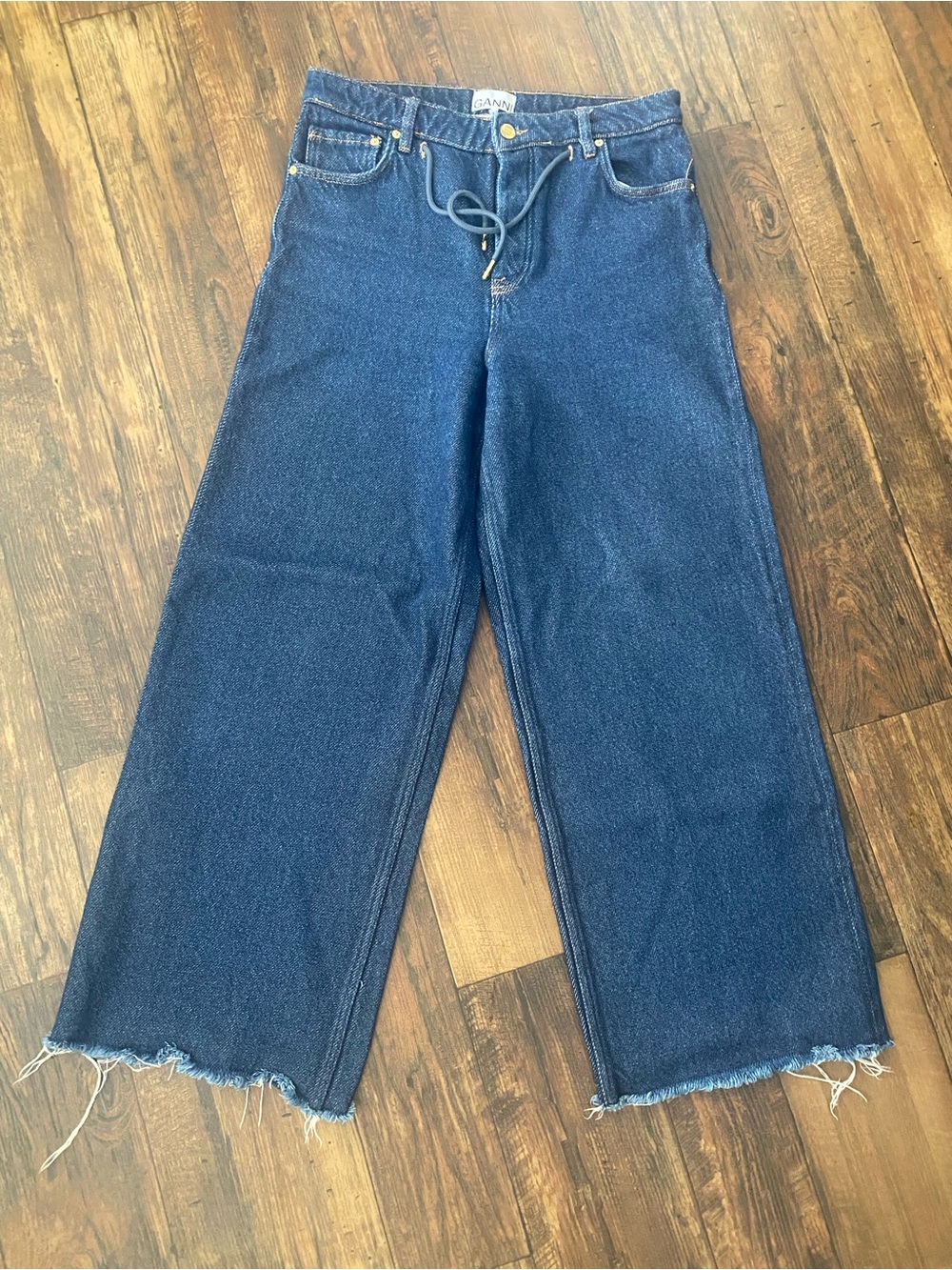 Ganni wide leg jeans
